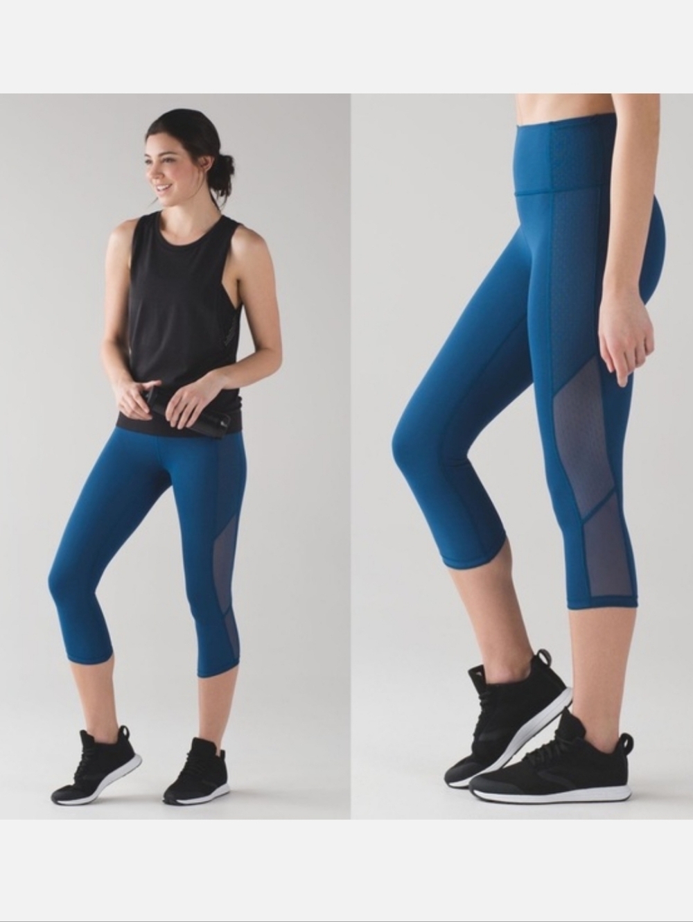 Lululemon Body Con Crop Legging In Poseidon Size 6